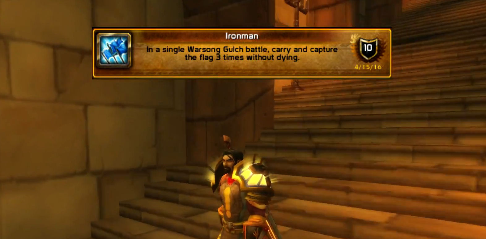 Ironman achievement in WSG BG WoW