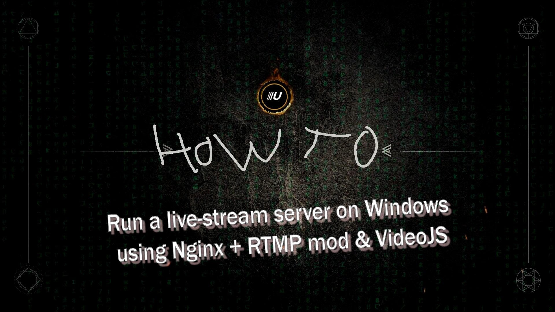Setup Nginx live-stream server on a Windows machine