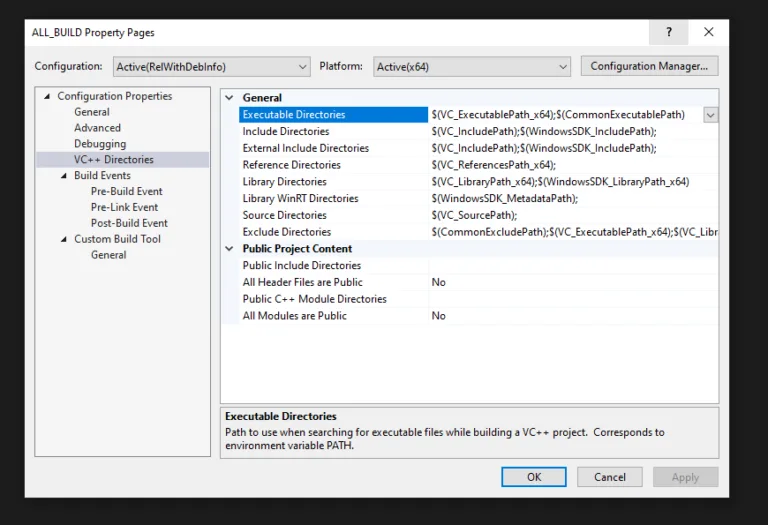VC++ Directories